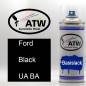 Preview: Ford, Black, UA BA: 400ml Sprühdose, von ATW Autoteile West.